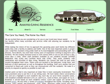Tablet Screenshot of cedarviewassistedliving.com